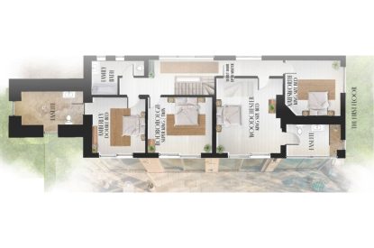 The floorplan at Winston Manor, Cotswolds