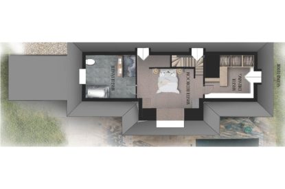 The floorplan at Winston Manor, Cotswolds