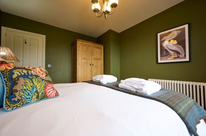 A double bedroom at Mawson Hall, Lake District