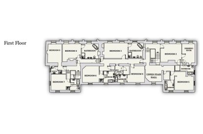 The floor plan at Cornish Castle, Cornwall