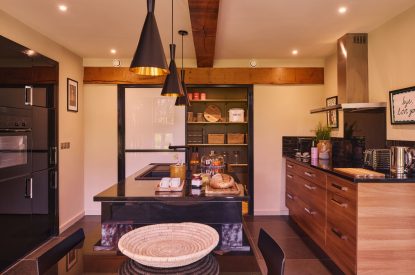 The kitchen at Hall House, Powys