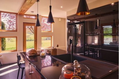 The kitchen at Hall House, Powys