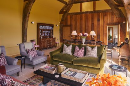 The living space at Hall House, Powys