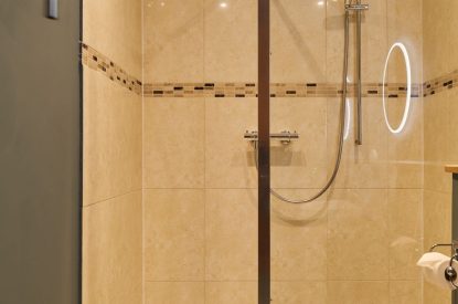 A bathroom at Hall House, Powys