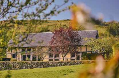 The gardens at Hall House, Powys