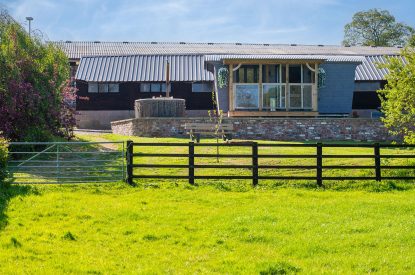 Countryside views at The Damson Barn, Staffordshire