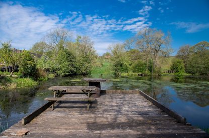 The deck at The Damson Barn, Staffordshire