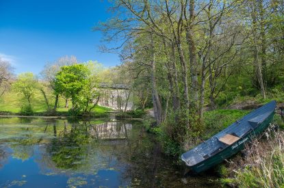 The lake at The Damson Barn, Staffordshire