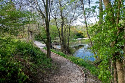 The grounds at The Damson Barn, Staffordshire