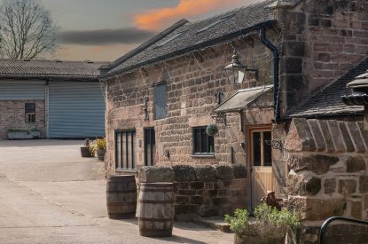 The entrance to The Damson Barn, Staffordshire