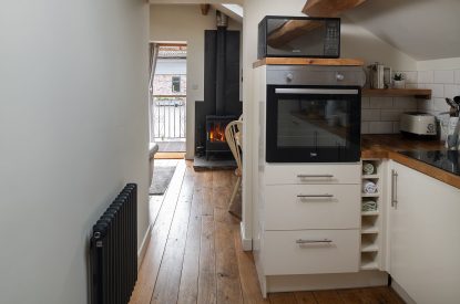 The kitchen at The Damson Barn, Staffordshire