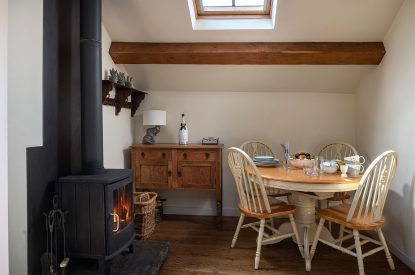The dining area at The Damson Barn, Staffordshire