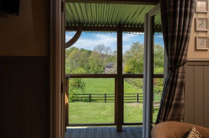 Countryside views at The Damson Barn, Staffordshire