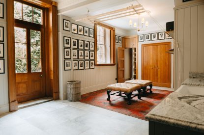 The boot room at Stoke Hall, Nottinghamshire
