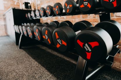 The Peleton gym at Stoke Hall, Nottinghamshire