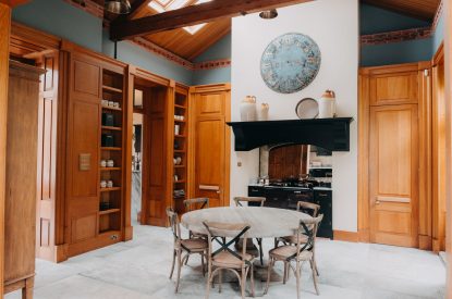 The kitchen at Stoke Hall, Nottinghamshire