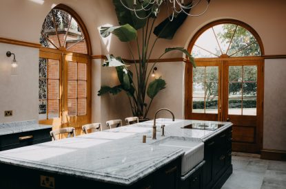 The kitchen at Stoke Hall, Nottinghamshire