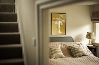A king-size bedroom at Amberley House, West Sussex