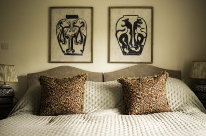 A king-size bedroom at Amberley House, West Sussex