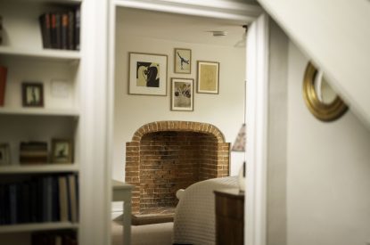 The sitting room at Amberley House, West Sussex