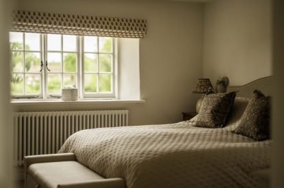 A king-size bedroom at Amberley House, West Sussex