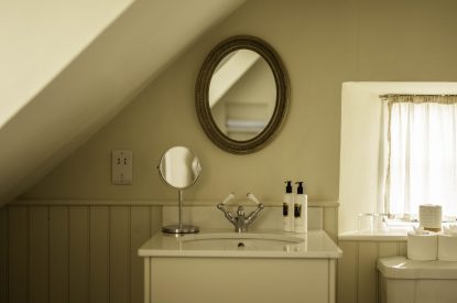 A bathroom at Amberley House, West Sussex