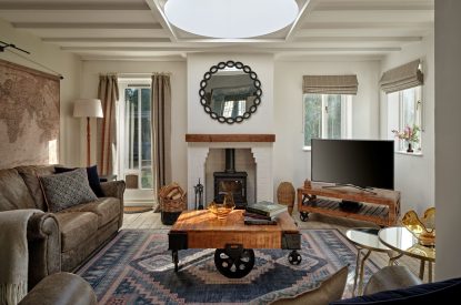 The living room at Albert Lodge, Welsh Borders