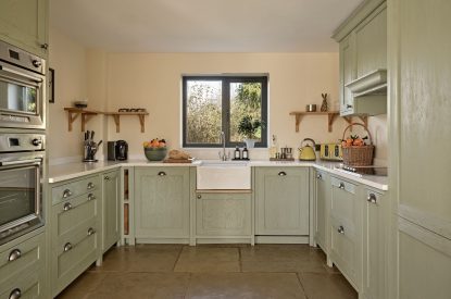 The kitchen at The Byre, Welsh Borders