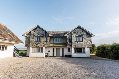 The exterior of The Meadow Retreat, Cornwall