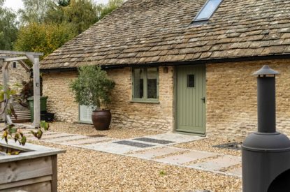 The entrance at The Foaling Box at Lanhill, Wiltshire