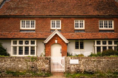The entrance to Amberley House, West Sussex