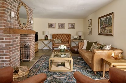 The living room at Estate Lodge, Welsh Borders