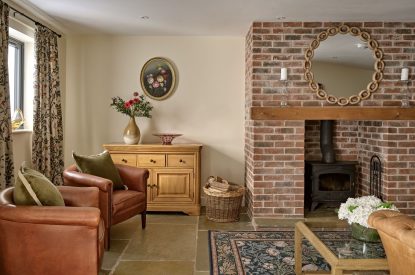 The living room at Estate Lodge, Welsh Borders