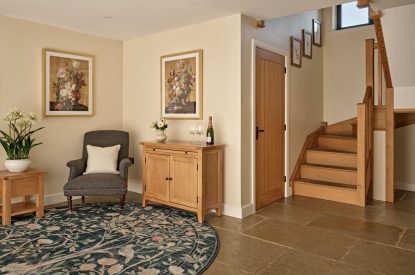 The entrance hall at Estate Lodge, Welsh Borders