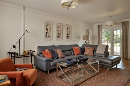 The living room at Estate Lodge, Welsh Borders