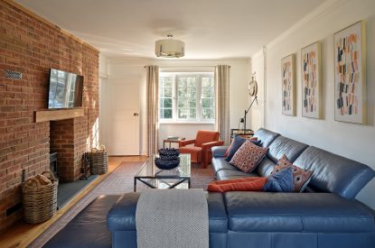 The living room at Estate Lodge, Welsh Borders