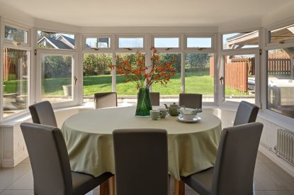 The dining room at Estate Lodge, Welsh Borders