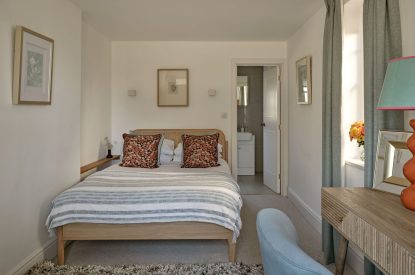 A double bedroom at Estate Lodge, Welsh Borders