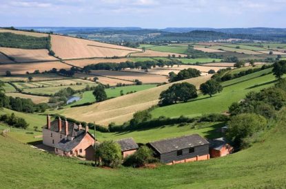 Stunning countryside views at Exe Valley Retreat, Devon