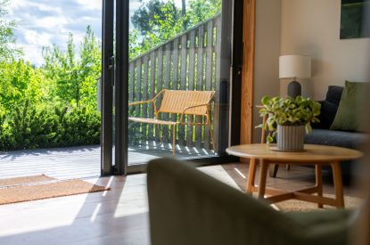 The living room at Brackenfell Lodge, Herefordshire
