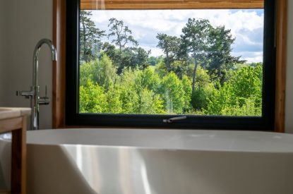 The bathroom at Brackenfell Lodge, Herefordshire