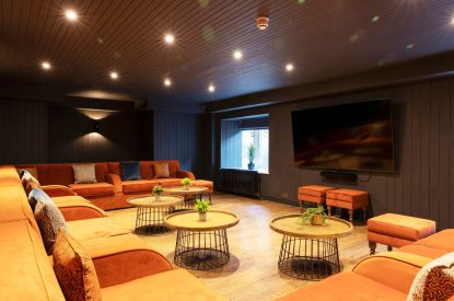The living room at Windermere Retreat, Cumbria