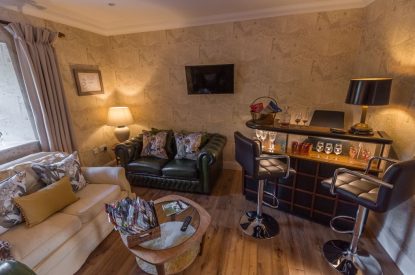 The bar at Douglas Retreat, Edinburgh