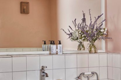A bathroom at East Barn, Norfolk