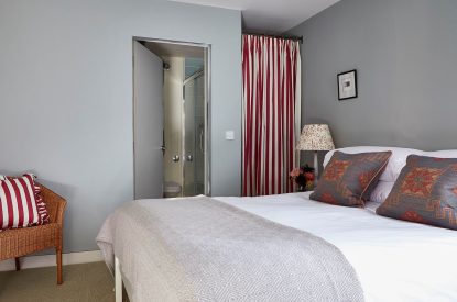 A king-size bedroom at East Barn, Norfolk