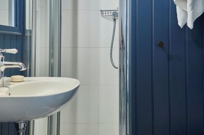A bathroom at East Barn, Norfolk