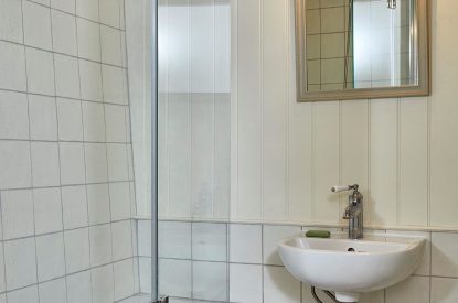 A bathroom at East Barn, Norfolk