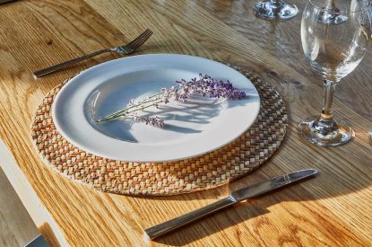 The dining table at East Barn, Norfolk