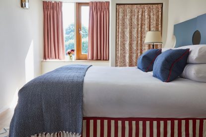 A king-size bedroom at East Barn, Norfolk