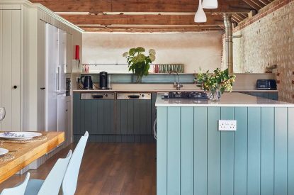 The kitchen at East Barn, Norfolk